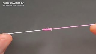 Smooth Strong Fishing Knot for Mono to Monofilament Leader [upl. by Hadeis]