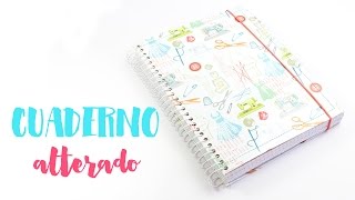 TUTORIAL SCRAPBOOKING  Cuaderno alterado [upl. by Llerrat]