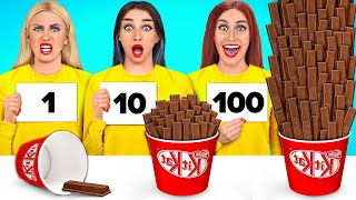 100 Layers of Food Challenge  Funny Food Challenges by Multi DO Food [upl. by Trotta156]