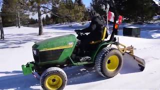 John Deere 4110 Snow Plowing Jan30th2018 [upl. by Adnilram]