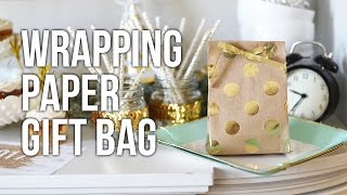 Tip Tuesday Wrapping Paper Gift Bag [upl. by Dorkas]