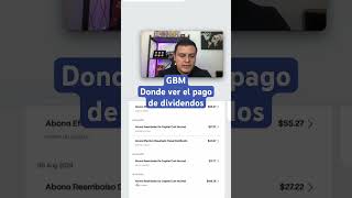 App GBM  Donde ver el Pago de Dividendos bolsadevalores acciones fibras gbm dividendos [upl. by Mccurdy]