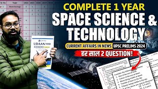 Complete 1 Year Current Affairs  Space Science And Technology  UPSC 2024  OnlyIAS [upl. by Mook]