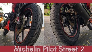 New Tyres MICHELIN PILOT STREET 2 ❤ thelpathrising [upl. by Ejroj400]