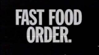 1994 Wrigleys Spearmint Gum Commercial Fast Food Order [upl. by Sulecram119]