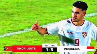 FULL HIGHLIGHT INDONESIA U20 VS TIMOR LESTE U20  KUALIFIKASI PIALA ASIA U20  Fans Camera [upl. by Philomena]