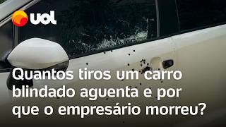 Empresário é morto a tiros de fuzil dentro do carro quantos disparos um veículo blindado aguenta [upl. by Amyaj]