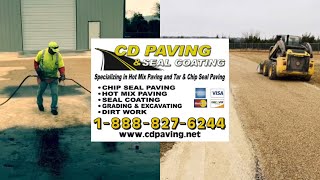 Chip Seal Road in Clifton TX By CD PAVING amp SEAL COATING wwwcdpavingnet [upl. by Rialb76]