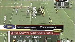 1999 Citrus Bowl Michigan 45 Arkansas 31 PART 1 [upl. by Eiaj]