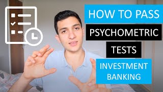 How To Pass Psychometric Tests for an Investment Banking Internship [upl. by Lynne]