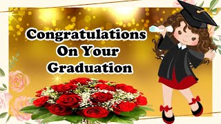 🎓💐HAPPY GRADUATION WISHES🎓💐2024📚🤗 Beautiful video message [upl. by Einhapets786]