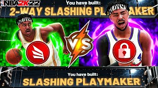 2WAY SLASHING PLAYMAKER vs SLASHING PLAYMAKER • BUILD WARS VOL 1 • NBA 2K22 CURRENTGEN [upl. by Elokcin]