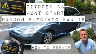 Citroen C4 Wont Start Electrical Circuit Fault Parking Brake FaultCircuit Breaker Fault quotRepairquot [upl. by Khosrow]