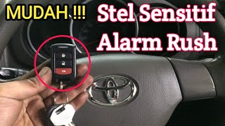 Cara stel sensitif alarm toyota rush  alarm bunyi sendiri 🔴 Semar Oto [upl. by Yaffit789]