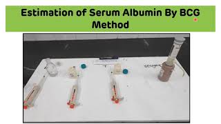 Estimation of Serum Albumin by BCG Method  Bromo Cresol Green Method  Biochemistry Practical [upl. by Orman]