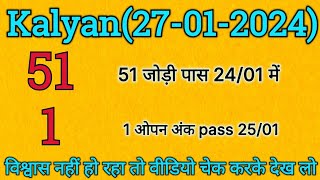 27012024 kalyan matka single open  single jodi trick 101 passing proof [upl. by Khalsa]