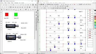 Ejemplo de programación en ESCALERA para dos actuadores neumáticos de simple efecto [upl. by Eiramnaej919]