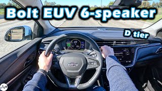 2023 Chevrolet Bolt EUV – 6speaker Base Sound System Review [upl. by Sly]