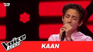 Kaan  quotTreat you betterquot af Shawn Mendes  Blind 1  Voice Junior Danmark 2017 [upl. by Eilatam]