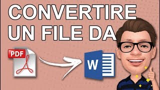 Come Trasformare un documento PDF in Word con estensione DOC [upl. by Eeryn]