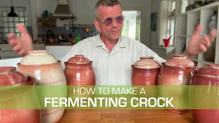 60 Making a Fermenting Crock on the Potters Wheel [upl. by Eglanteen383]