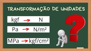 Transformação de unidade fácil e rápido kgfcm² MPa e kN [upl. by Olpe]