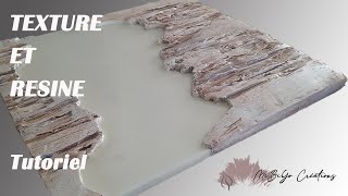 DIY Créer un Tableau Texturé en Plâtre et Résine Époxy Effet Naturel [upl. by Kcuhc]