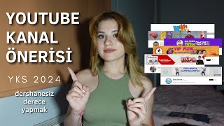 YKS TYTAYT KANAL ÖNERİLERİ Dershanesiz Derece Yapmamı Sağlayan Youtube Kanalları yks [upl. by Leinad]