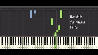 Repvblik  Sandiwara Cinta Tutorial Cover Piano Instrumental [upl. by Alue954]