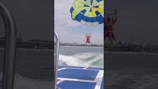 Parasailing at Goa funwithtanishkateju watersport music goatouristplaces [upl. by Wilone]