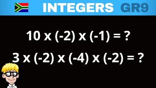 Integers Grade 9 Multiply and divide [upl. by Rab]