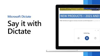 Say it with Microsoft Dictate [upl. by Il340]