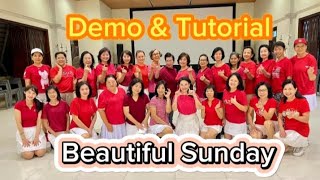 Demo amp Tutorial Line Dance Beautiful Sunday [upl. by Rosaline282]