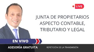 Asesoria legal contable y tributaria a una Junta de Propietarios [upl. by Cadmar]