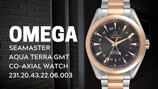 Omega Seamaster Aqua Terra GMT CoAxial Watch 23120432206003 Review  SwissWatchExpo [upl. by Beatrisa]