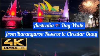 4K  Australia 🇦🇺 Day Walk From Barangaroo Reserve to Circular QuaySydney Australia sydney [upl. by Ishii521]