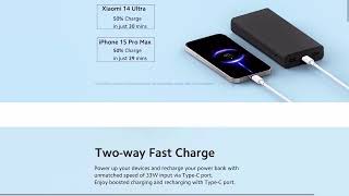 Xiaomi new Power Bank 4i vs 3i 20000mAh 33w Sonic Charge  3 reasons to buy latestpowerbank 2024 [upl. by Leahey859]