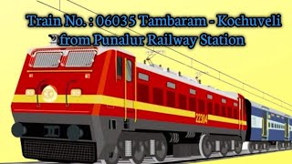 Tambaram  Kochuveli AC from Punalur Railway station [upl. by Aramenta]