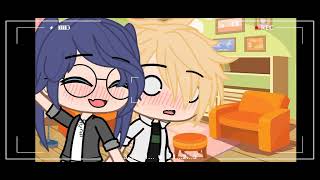 321 Muah •meme•  MLB  💖Marinette x adrien💖  gacha club [upl. by Airrehs]