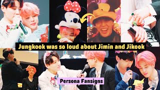 Jungkook was so loud about Jimin and Jikook during the Persona Fansigns 2019 [upl. by Ewnihc]