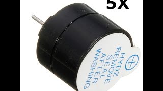 5 Pcs 5V Electromagnetic Active Buzzers from banggoodcom [upl. by Aisayn]