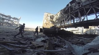 Battle of Donetsk Airport  Intense Combat Footage and Heavy Clashes Fighting  War in Ukraine [upl. by Areikahs651]