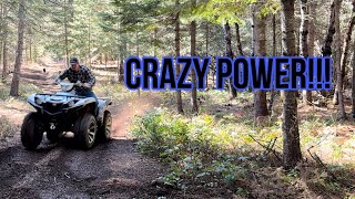 YAMAHA GRIZZLY 700 FIRST TRAIL TEST [upl. by Ecarg625]