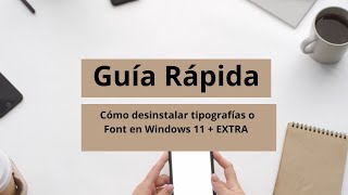 Cómo desinstalar tipografias o Font en Windows 11  EXTRA windows [upl. by Lemmor]