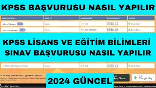 2024 KPSS Başvuru Nasıl Yapılır  KPSS Lisans Eğitim Bilimleri ve ÖABT Başvurusu [upl. by Wattenberg851]