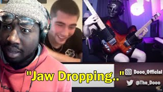 Guitarist AMAZES Strangers on Omegle with a DOUBLE GUITAR TheDoooTheDooo  Reaction [upl. by Asset]