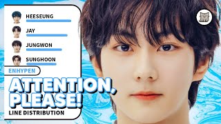 ENHYPEN  Attention Please Line Distribution REQUESTED [upl. by Dlaner140]