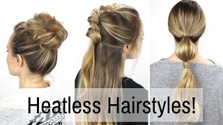 7 Days of Heatless Hairstyles [upl. by Lyndsie830]