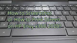 How to Screenshot or Print Screen  Hp Envy X360 13 2020 [upl. by Mann]