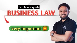 Very Important questions of Business Law  Chapter 1 and 2 [upl. by Asilim70]